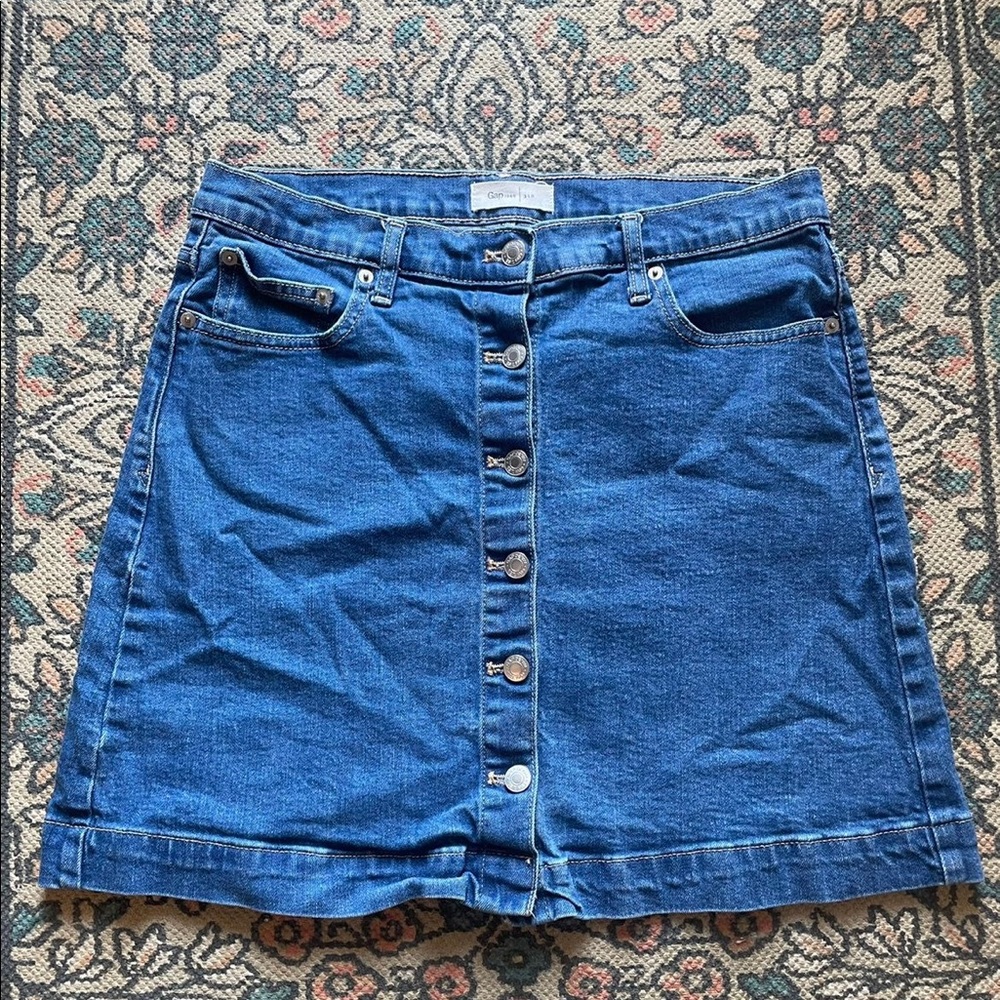 a-line gap women's denim skirt